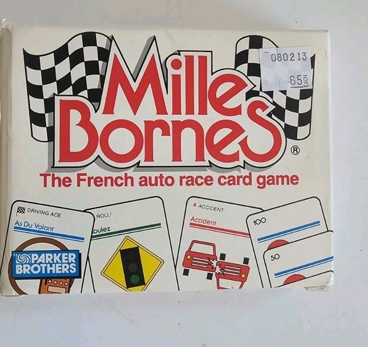 Vintage 1982 Mille Bornes Card Game Parker Brothers NEW SEALED CARDS