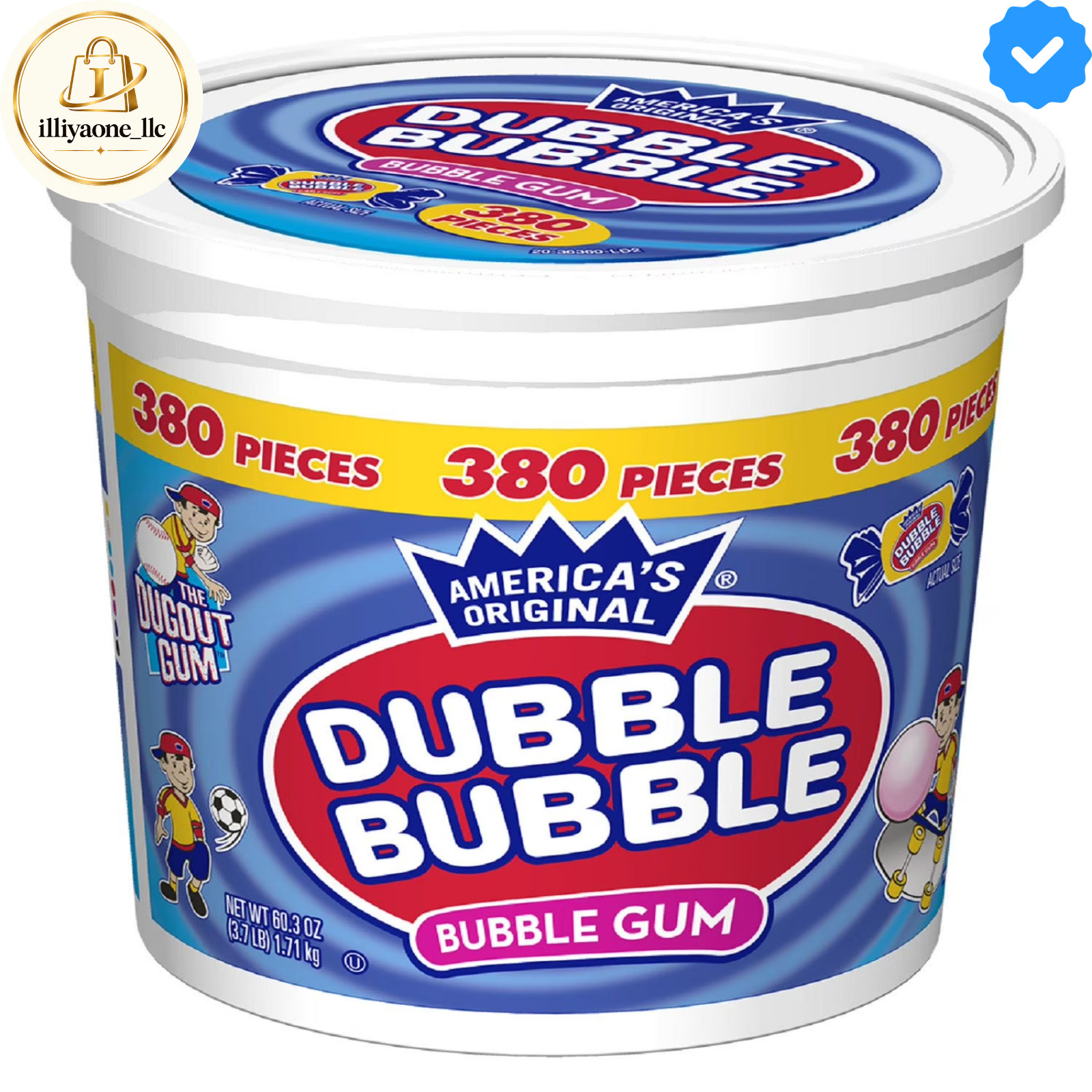 Dubble Bubble Bubble Gum 380 Pieces – Original Flavor Bulk Tub. Dubble Bubble Bubble Gum 380 Pieces – Original Flavor Bulk Tub.