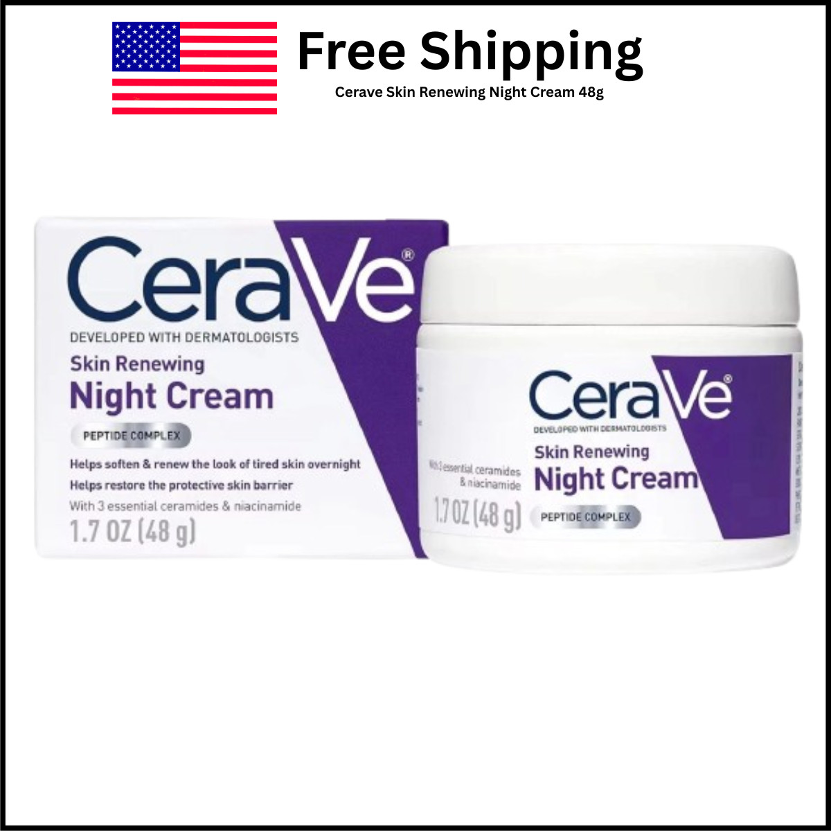 cerave skin renewing night cream - 1.7oz