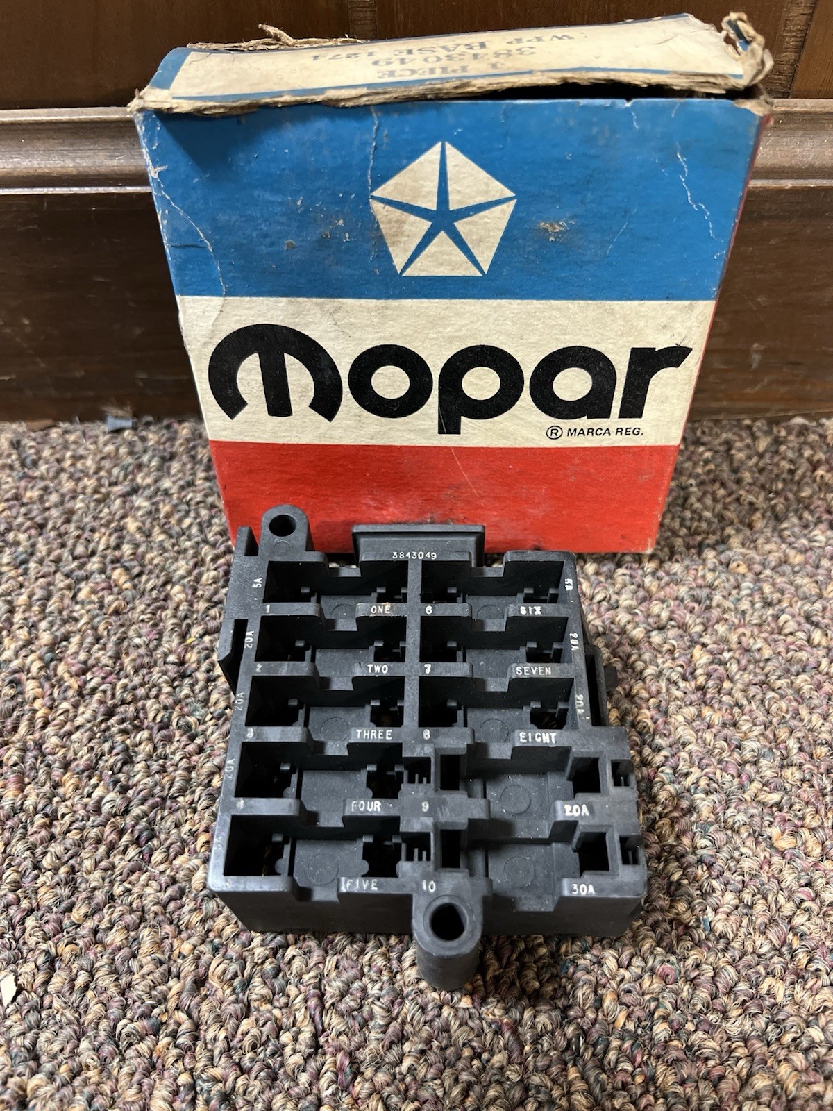 New Genuine Mopar NOS 3843049 Dodge Chrysler Fuse Block Base