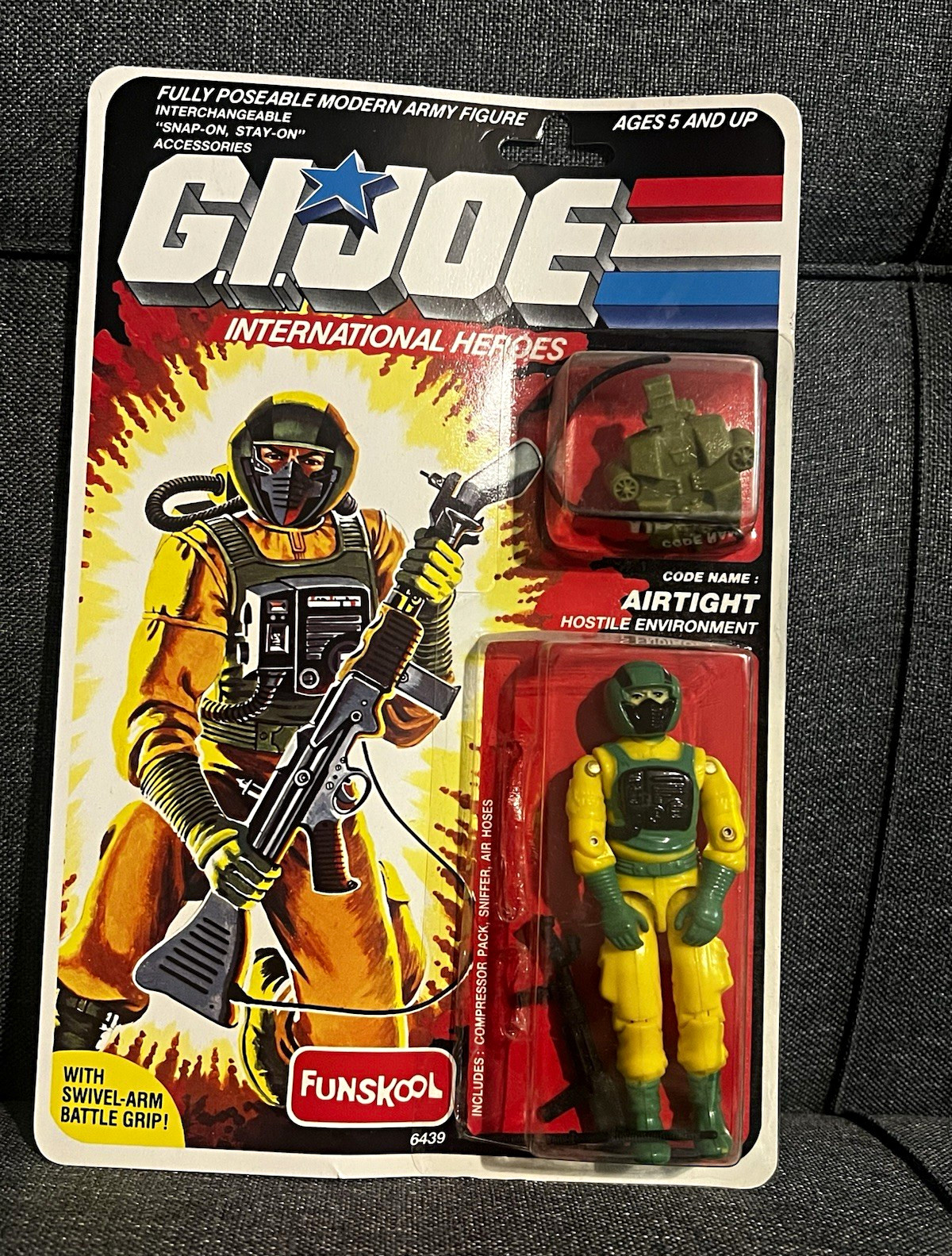 Funskool G.I. Joe International Heroes Airtight on card
