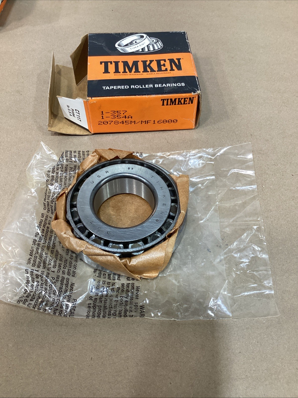 357 354 A Timken - Tapered Roller Bearing Cone&Cup 40mm ID Timken 357 354A USA 357 354 A Timken - Tapered Roller Bearing Cone&Cup 40mm ID Timken 357 354A USA