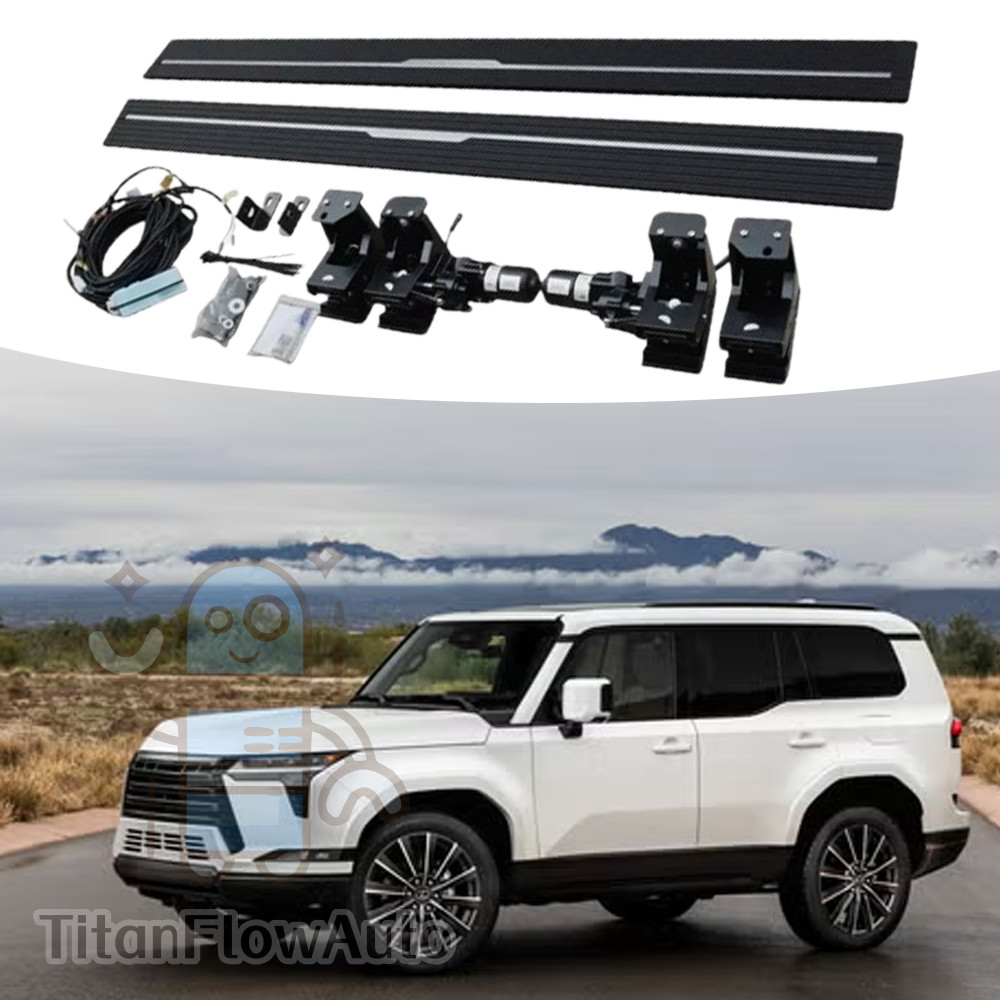 2PCS Electric Power Running Board Side Steps Fits for LEXUS GX550 2024-26 Black 2PCS Electric Power Running Board Side Steps Fits for LEXUS GX550 2024-26 Black