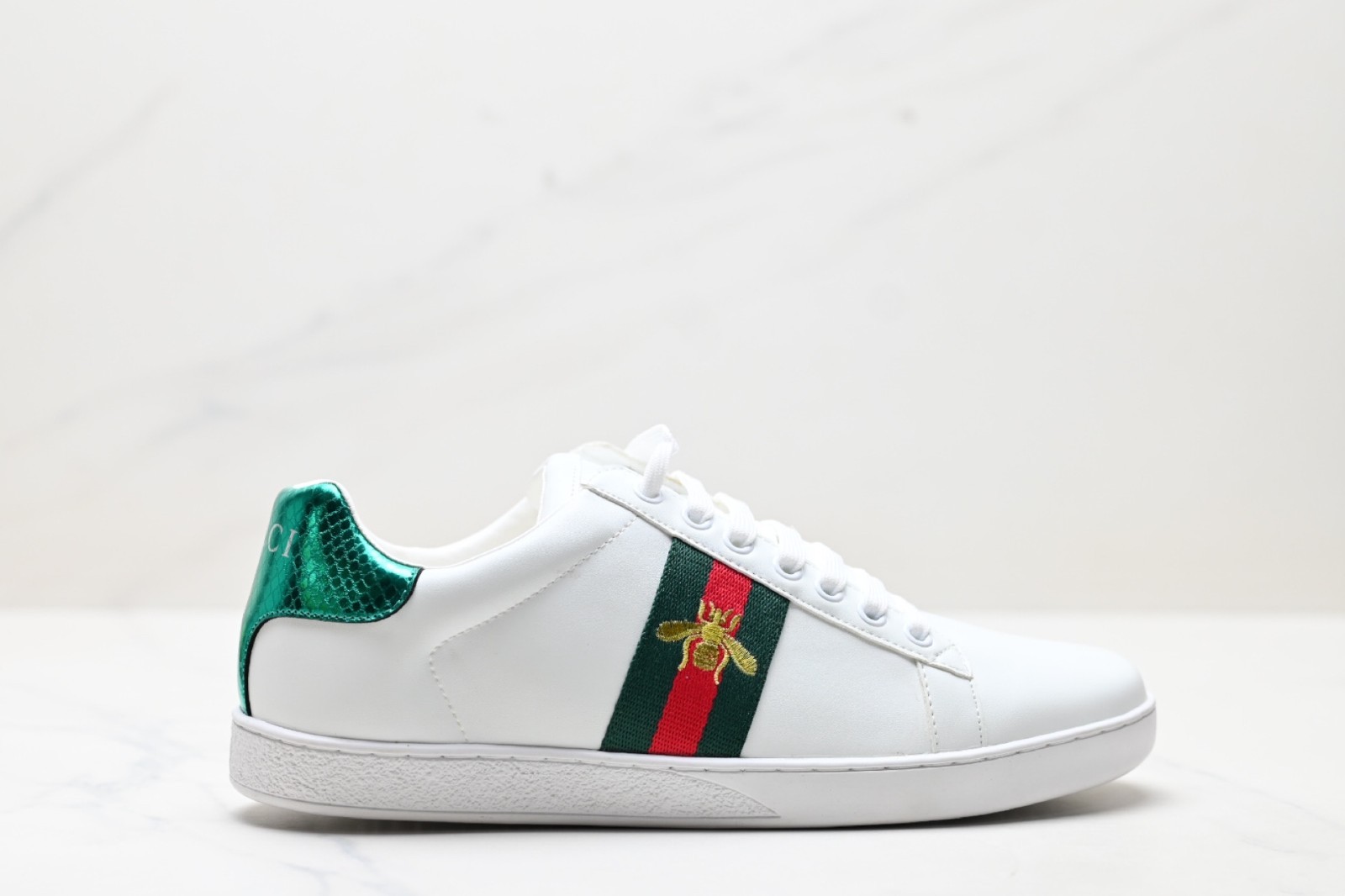 Gucci Ace Sneaker White Bee Trendy Comfortable Shoes