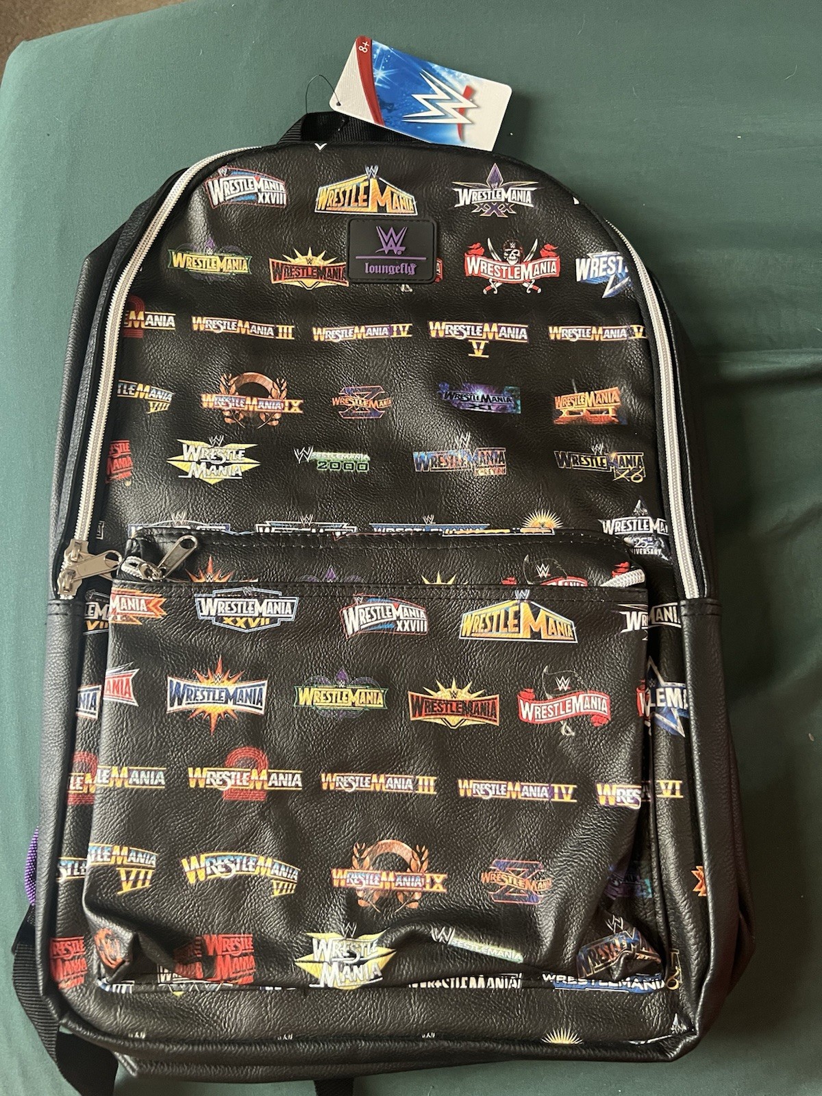 Loungefly WWE Wrestlemania Logo Backpack Gamestop Exclusive Tags/Sealed RARE Loungefly WWE Wrestlemania Logo Backpack Gamestop Exclusive Tags/Sealed RARE