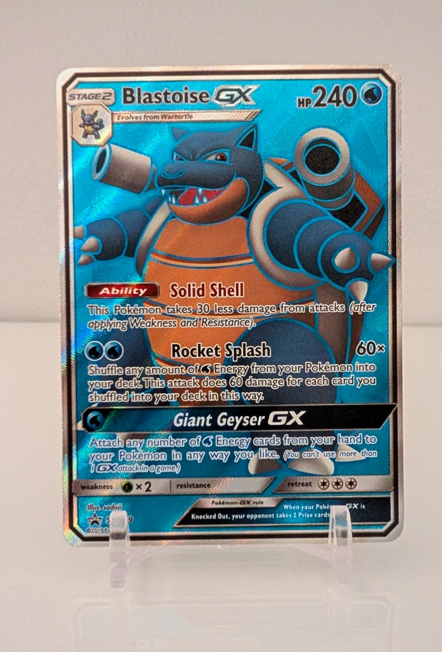 Blastoise GX SM189 Promo Evolution Set with Squirtle & Wartortle