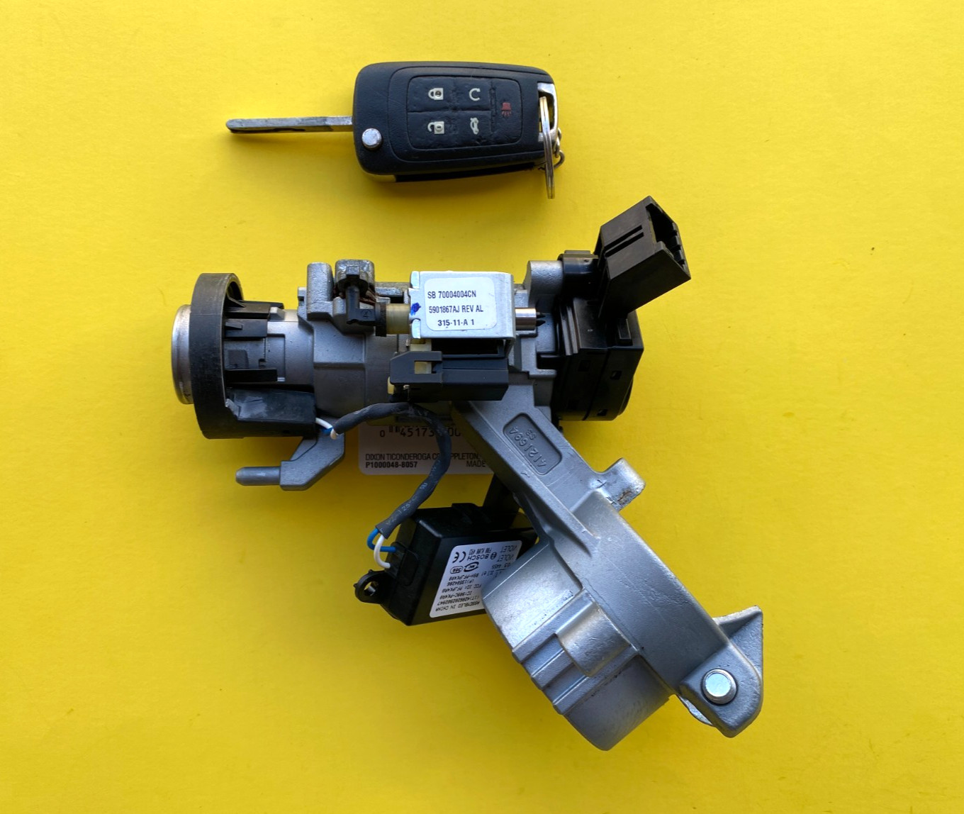 2011-2016 CHEVROLET CRUZE IGNITION SWITCH LOCK W/ KEY & IMMOBILIZER OEM 13504286 2011-2016 CHEVROLET CRUZE IGNITION SWITCH LOCK W/ KEY & IMMOBILIZER OEM 13504286