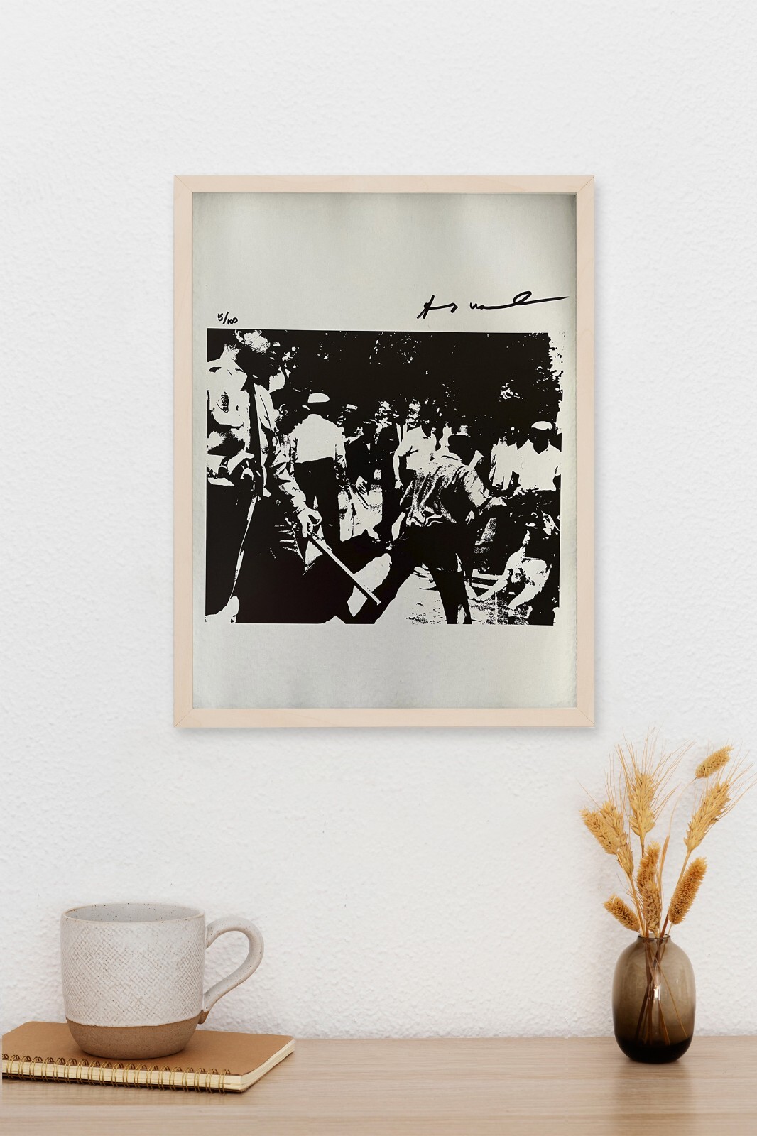 ANDY WARHOL ORIGINAL SIGNED PRINT, COA AND APPRAISAL FOR $3,500 USD.*