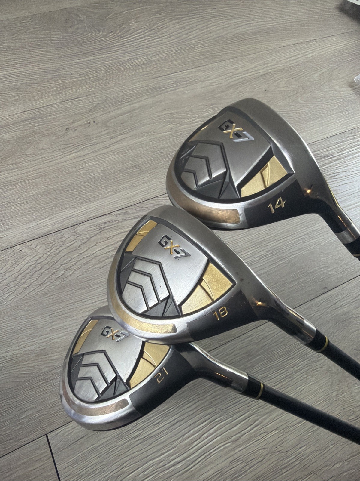 GX-7 14° Driver 18° 5 Wood 21° 7 Wood Set Of 3 Senior Flex 55g Graphite RH