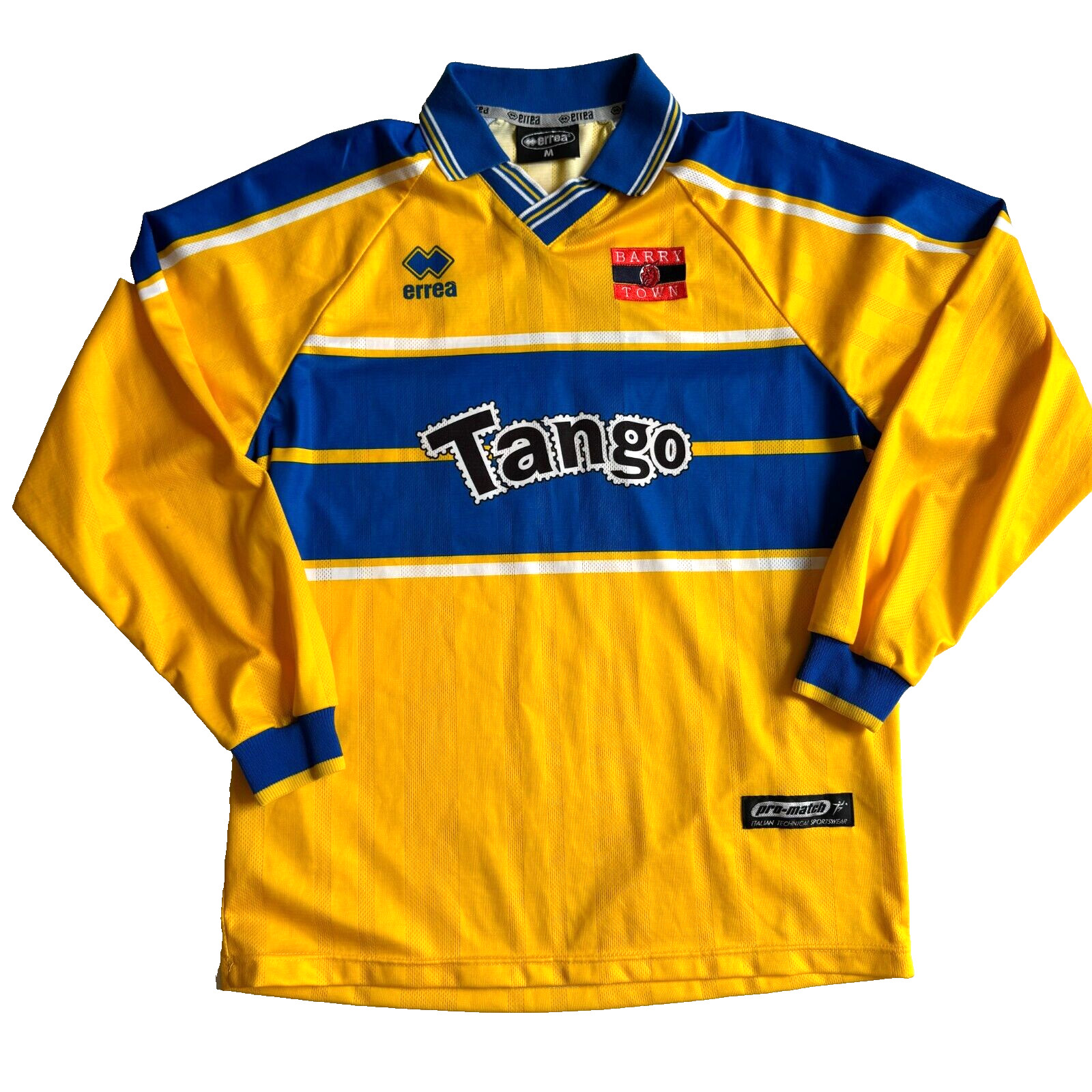 Barry Town 2001-02 Match Issue Home Longsleeve Size Medium Shirt #15 RARE Barry Town 2001-02 Match Issue Home Longsleeve Size Medium Shirt #15 RARE