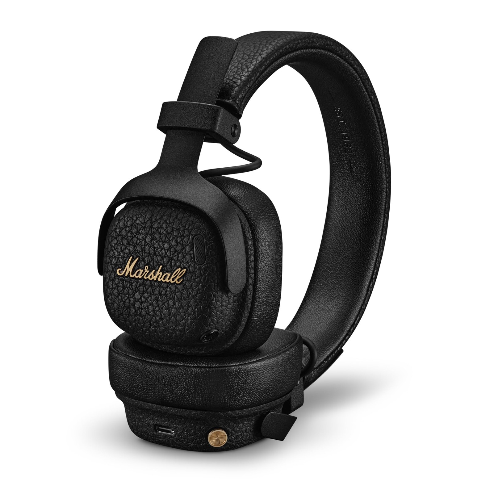 Wireless Headphones On Ear Noise Cancelling ANC Black Marshall Milton
