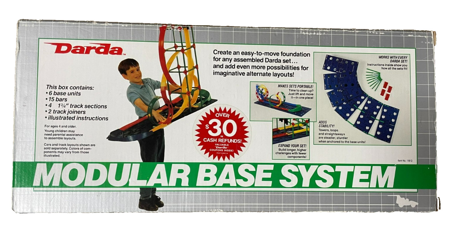 RARE Darda Modular Base System in Box 1993 5 Base Pieces Only, Toys, Vintage RARE Darda Modular Base System in Box 1993 5 Base Pieces Only, Toys, Vintage