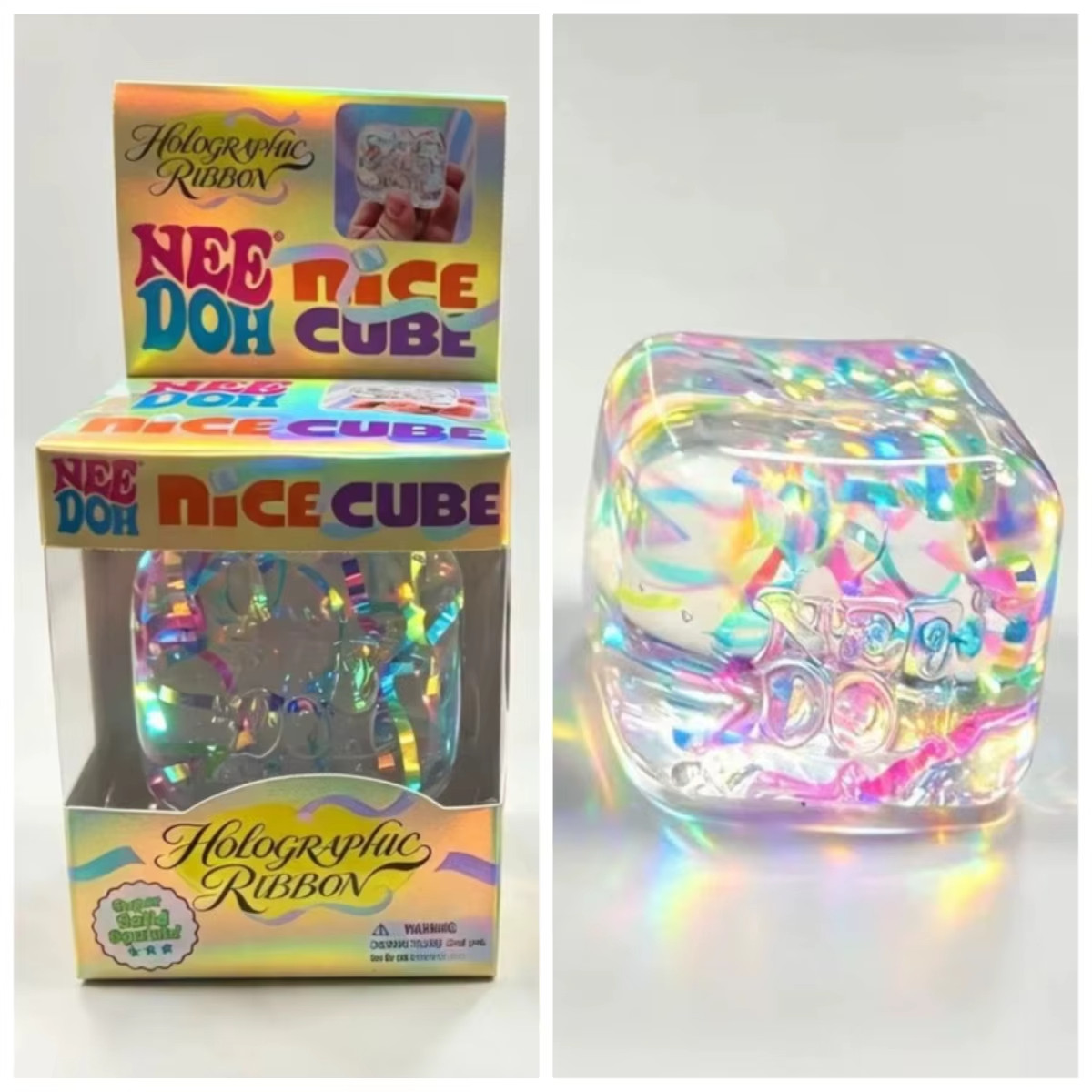 Needoh Nice Cube Slow Rebound Squishy Stress Relief Fidget Toy Sensory Squeeze C