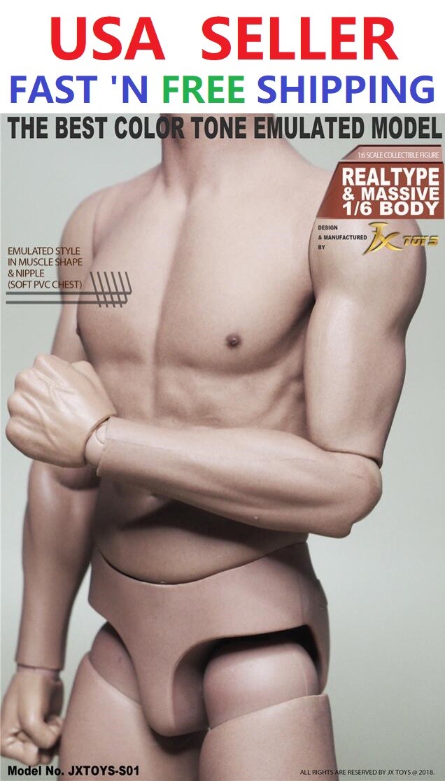 1/6 Scale Male Muscular Body JXS01 for Hot Toys TTM22 Worldbox AT011