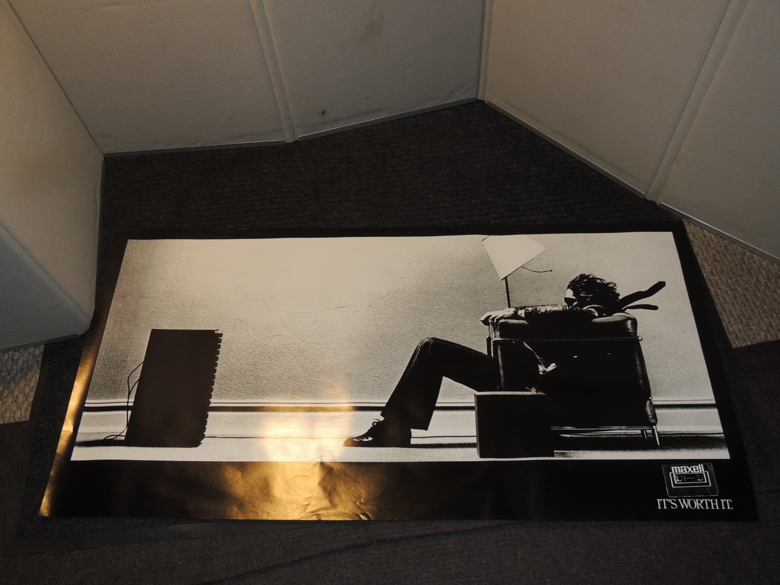 Maxell Blown Away Guy Dealer Poster 43