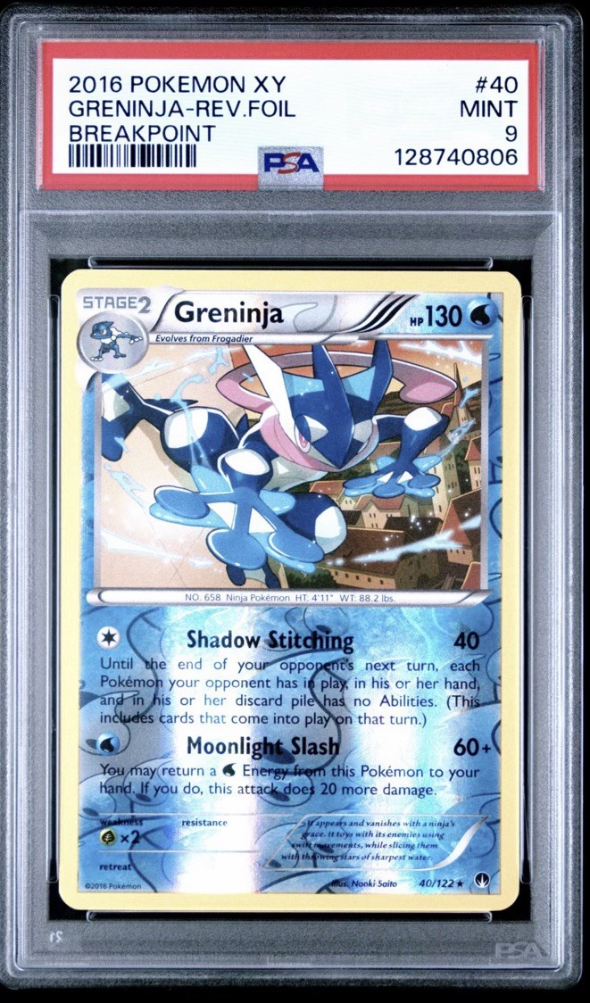 2016 POKEMON XY GRENINJA-REV.FOIL BREAKPOINT PSA 9 2016 POKEMON XY GRENINJA-REV.FOIL BREAKPOINT PSA 9