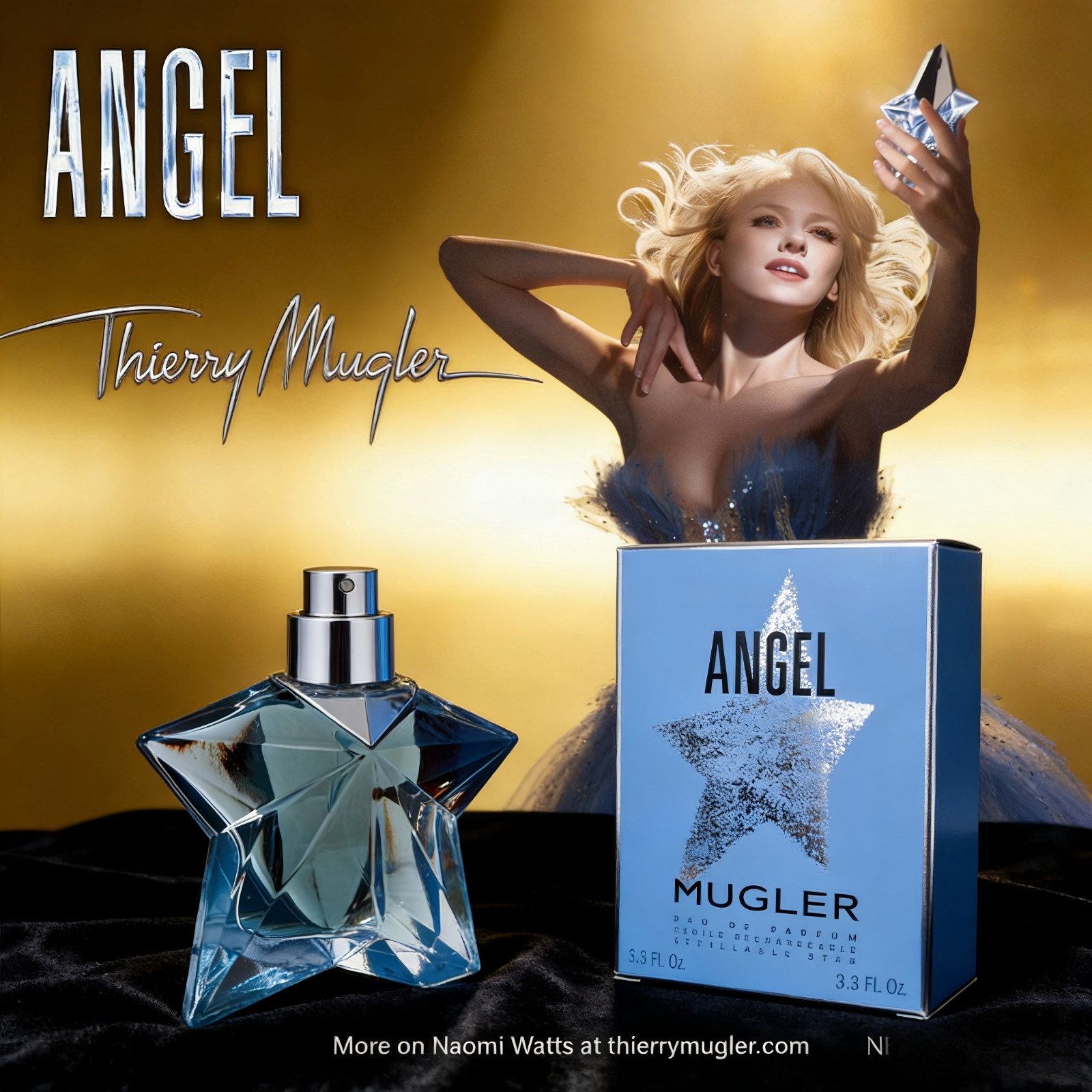 Angel by Thierry Mugler 3.3 oz EDP Women Perfume Spray 100ml