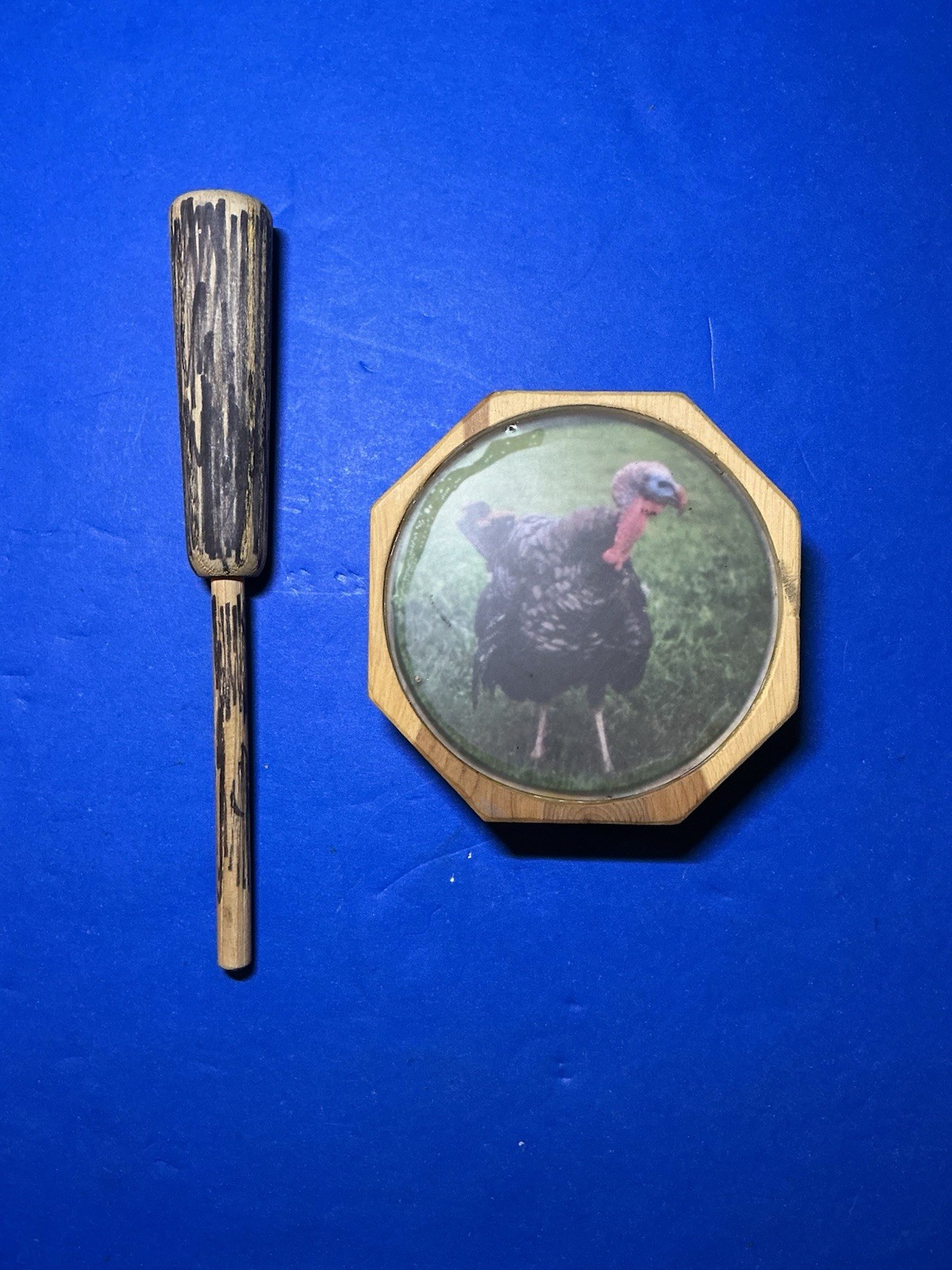 Vintage Hally Caller Glass Friction Turkey Pot Call, Rare