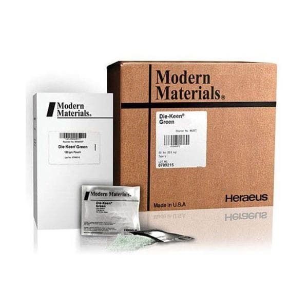 Modern Materials Die Keen Die Keen - Type V Dental Gypsum, Green Regular Set