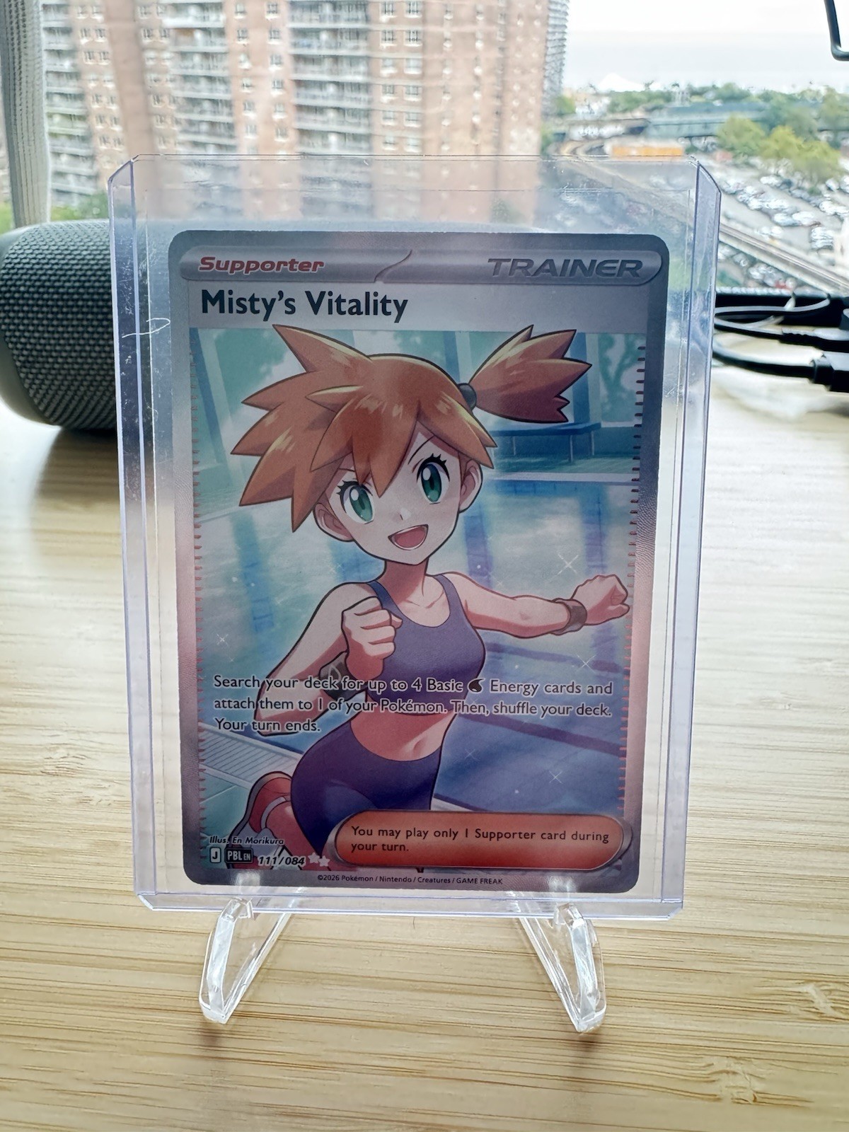 Misty\'s Vitality 111/084 Paldea Evolved Full Art Holo Trainer Supporter Misty\'s Vitality 111/084 Paldea Evolved Full Art Holo Trainer Supporter