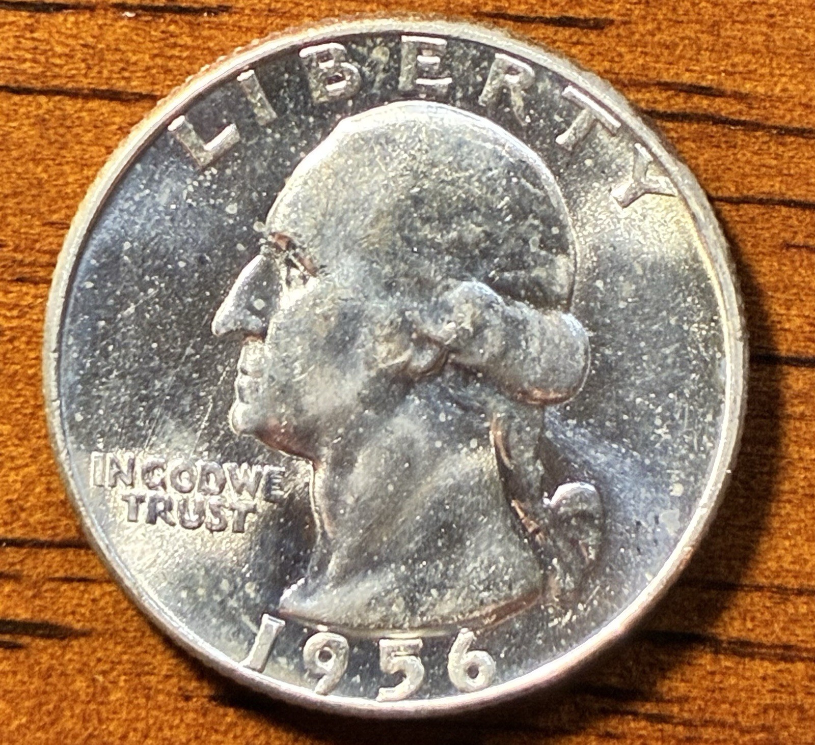 1956-P 25C Washington 90% Silver Quarter BU Uncirculated 1956-P 25C Washington 90% Silver Quarter BU Uncirculated