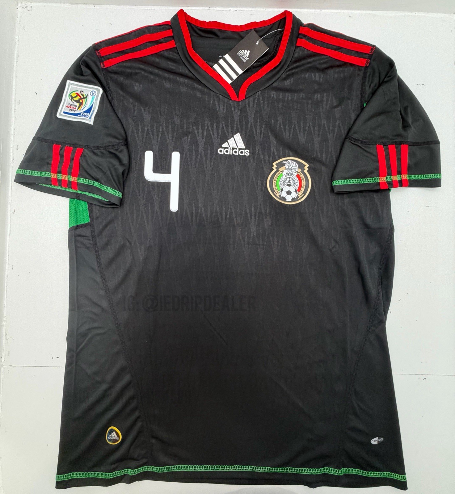 2010 Mexico Away Retro Jersey Rafa Marquez #4 Vintage Iconic Black Marquez 2010