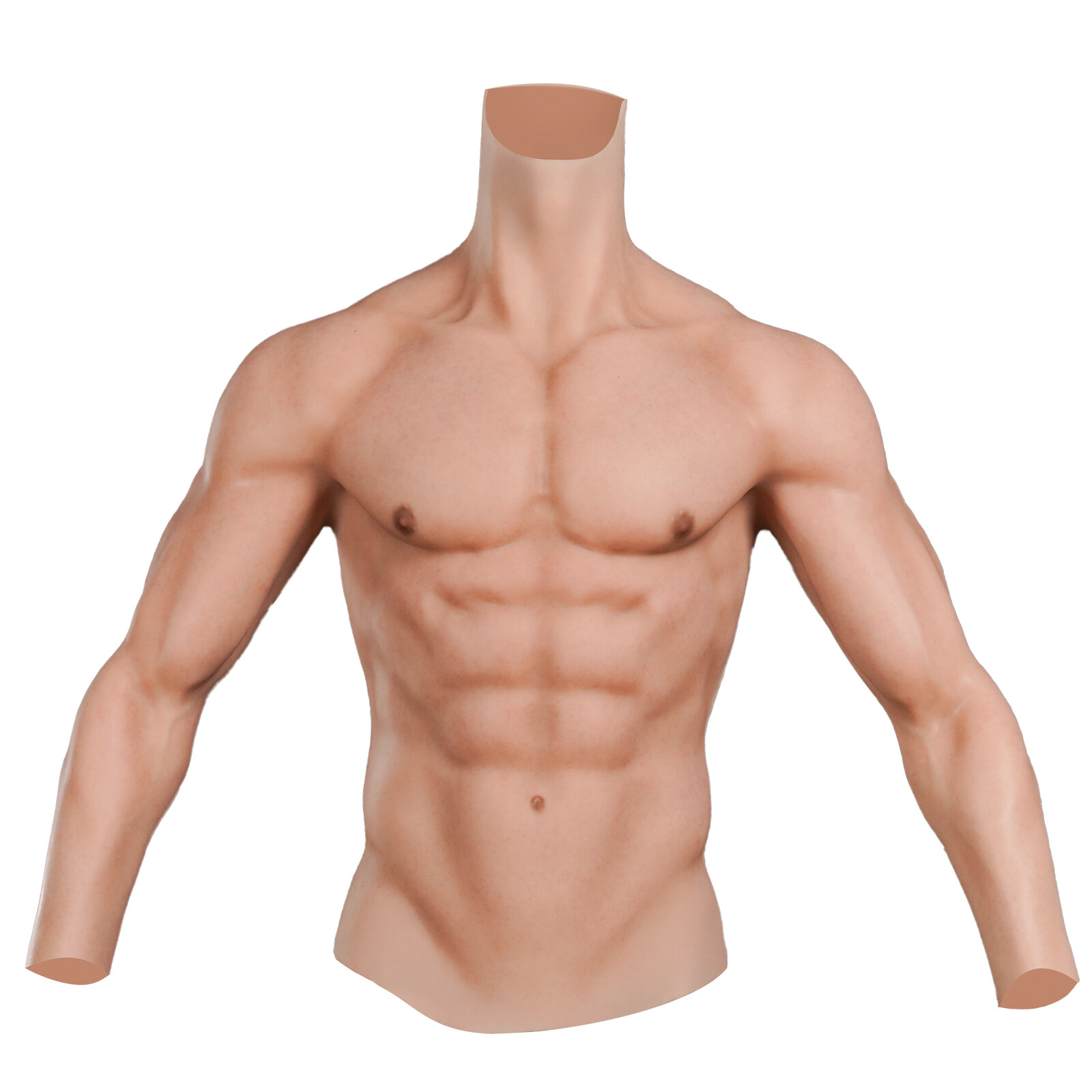 Minaky Handmade Realistic Silicone Muscles Cosplay Costumes Fake Chest For Man