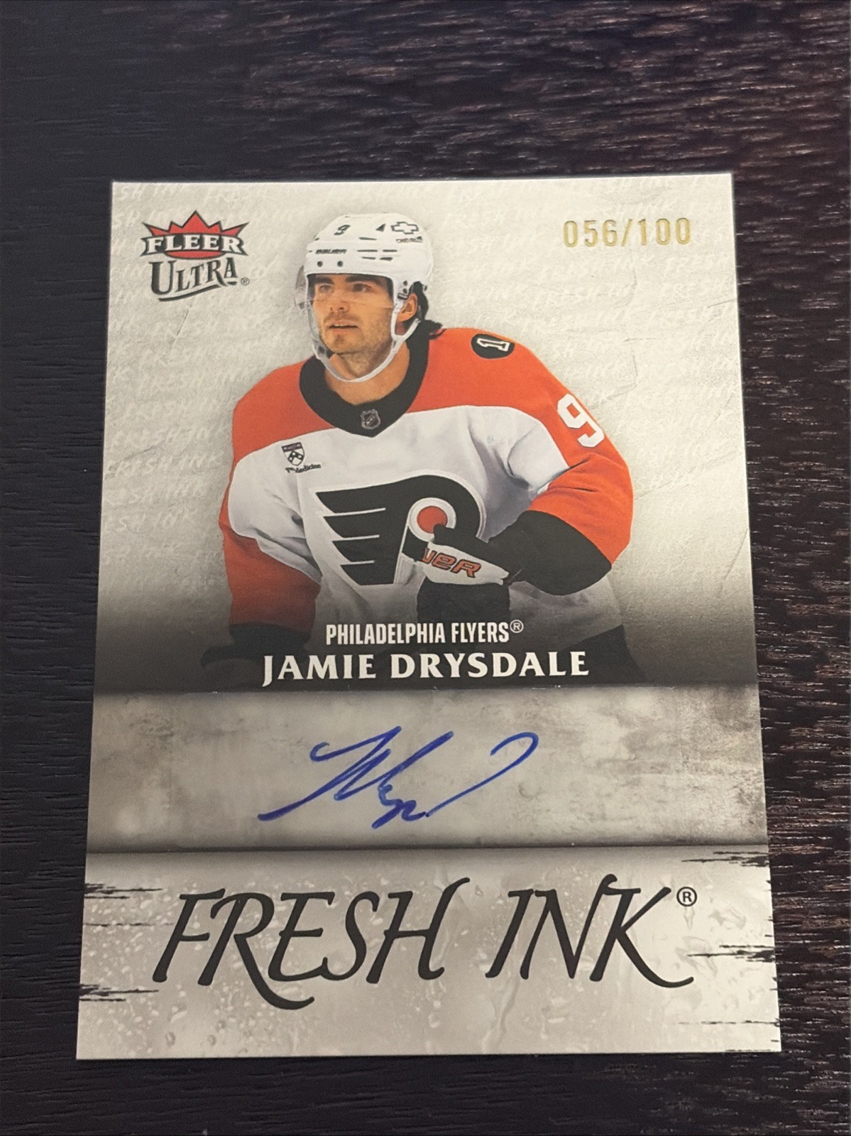 2025-26 Fleer Ultra Hockey NSCC Fresh Ink Jamie Drysdale AUTO /100 Flyers 2025-26 Fleer Ultra Hockey NSCC Fresh Ink Jamie Drysdale AUTO /100 Flyers