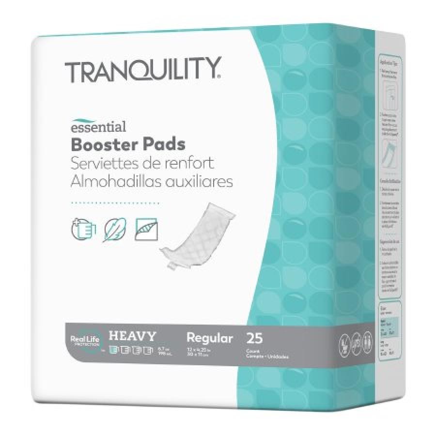 Tranquility Essential Booster Pads Adult Unisex Moderate Absorb 4.25x12\
