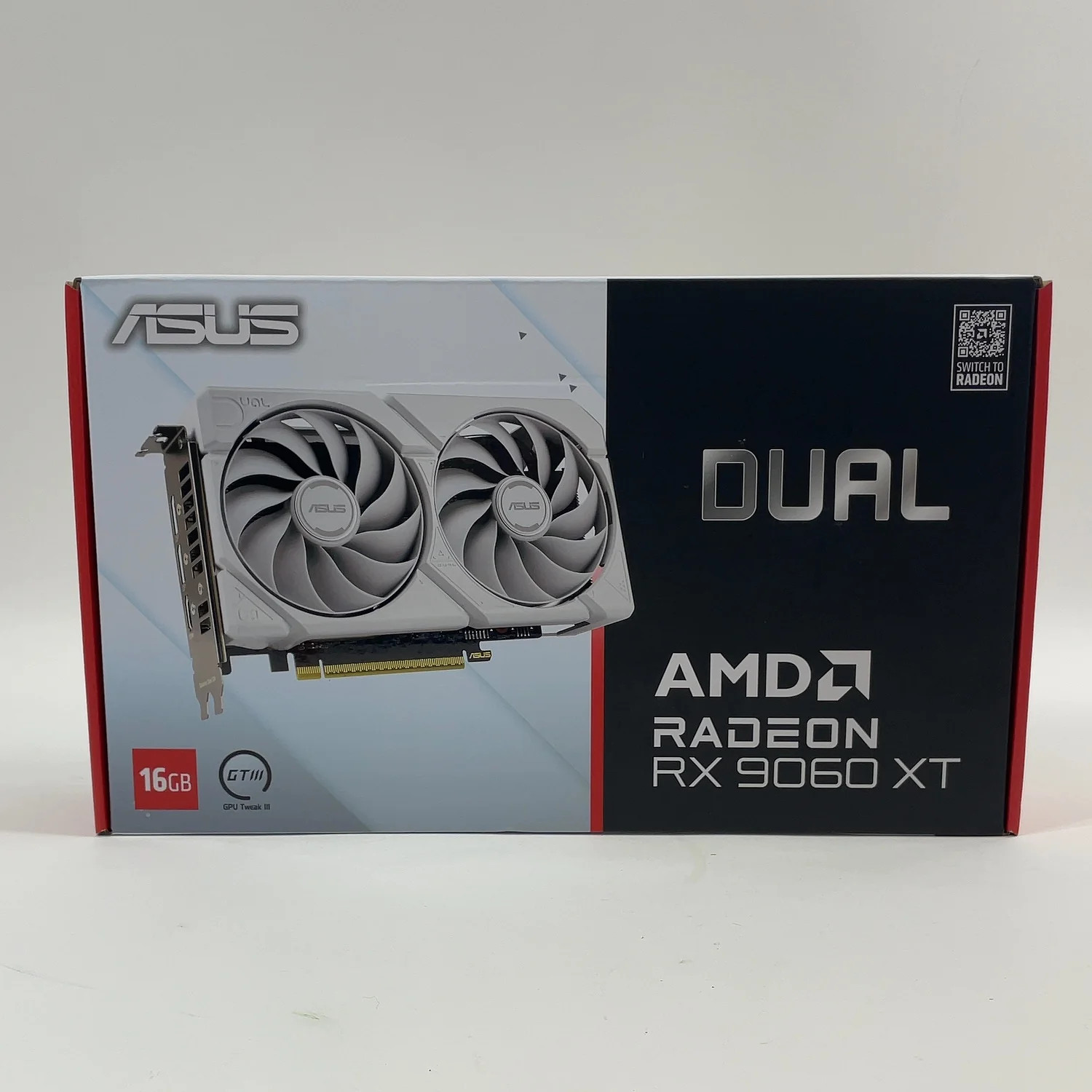 New Asus Radeon RX 9060 XT Dual 16GB GDDR6 Graphics Card DUAL-RX9060XT-16G-WHITE