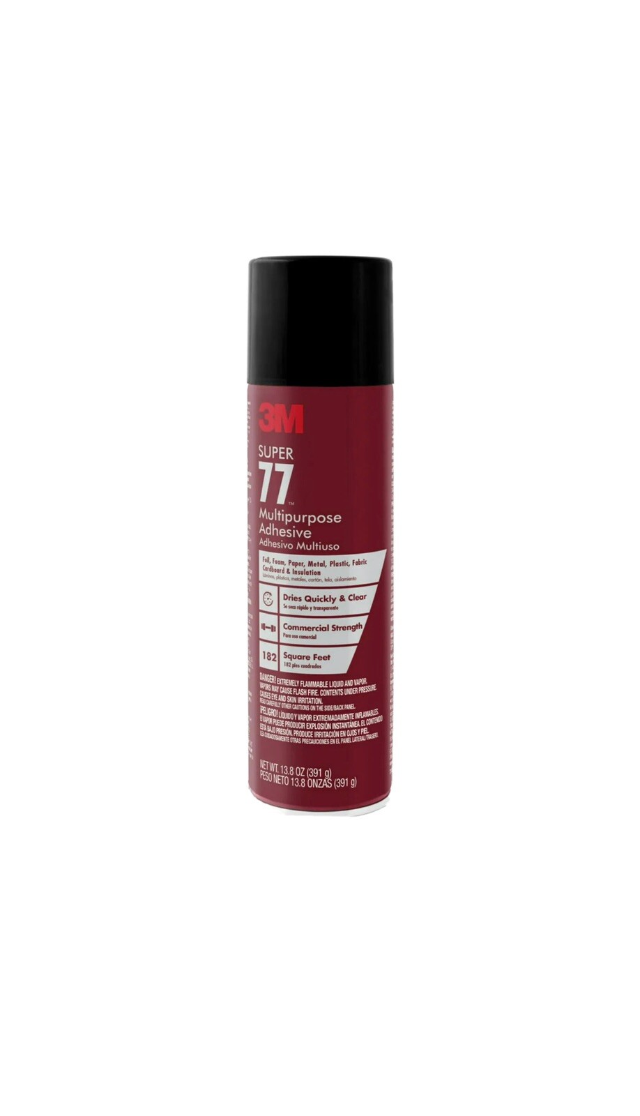 3M Super 77 Multipurpose Spray Adhesive, 13.8 oz - 3M Super 77 Multipurpose Spray Adhesive, 13.8 oz -
