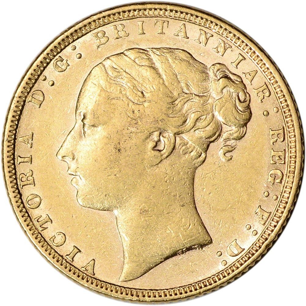 Great Britain Gold Sovereign (.2354 oz) - Victoria Young - Avg Circ Random Date