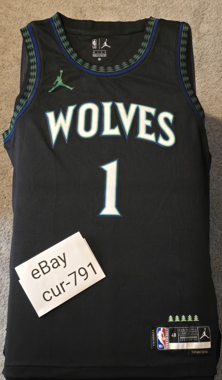 Lamelo Ball Minnesota Timberwolves 26/27 Statement Edition Jersey Sz 48 L NWOT