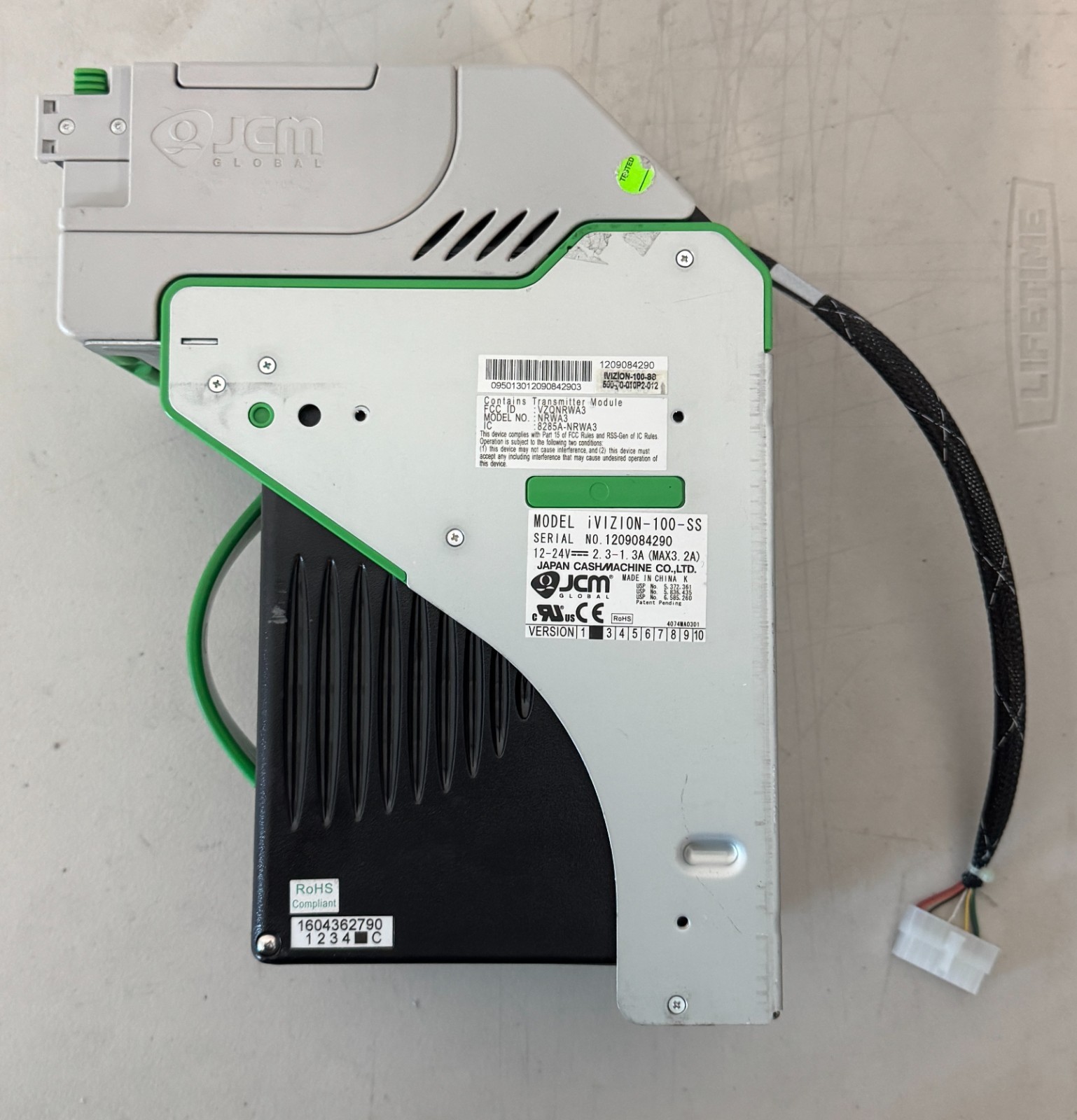JCM iVIZION 500 Bill Validator with Harnesses (Used) JCM iVIZION 500 Bill Validator with Harnesses (Used)