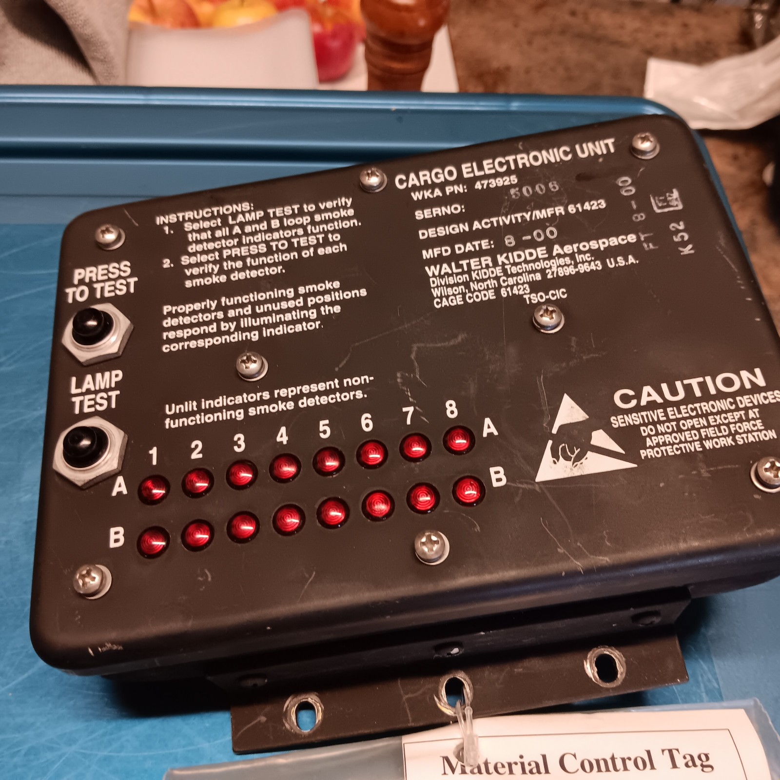 CARGO ELECTRONIC UNIT WALTER KIDDE AEROSPACE 473925 AVIATION AVIONICS AIRCRAFT