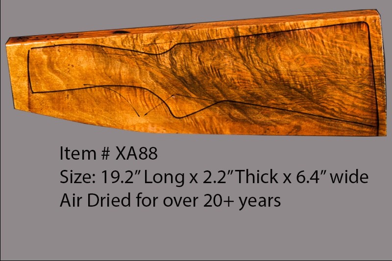 French walnut gun stock blank for shotguns, xa88