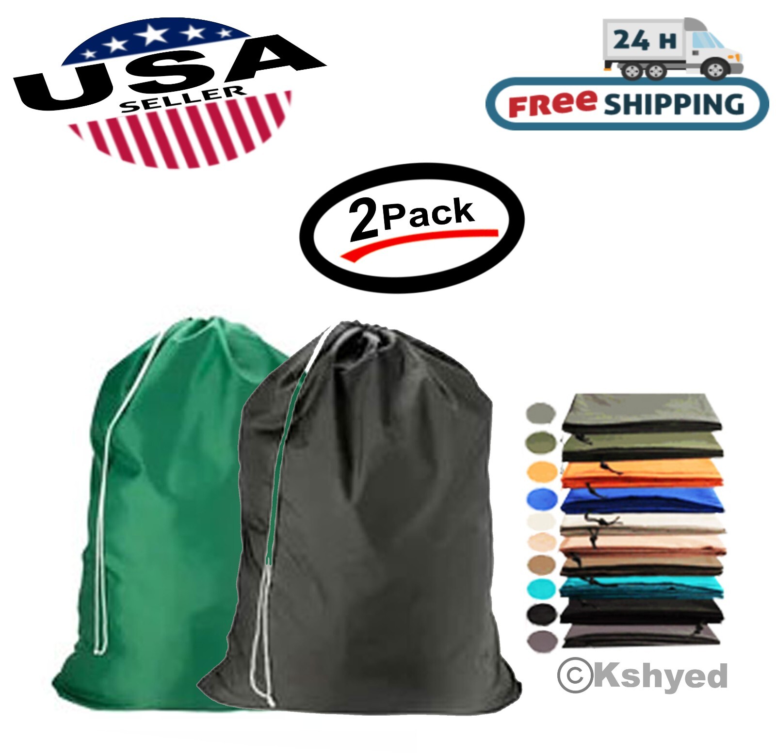 Large Laundry Bag Washable Heavy Duty Locking Drawstring Bag 29\