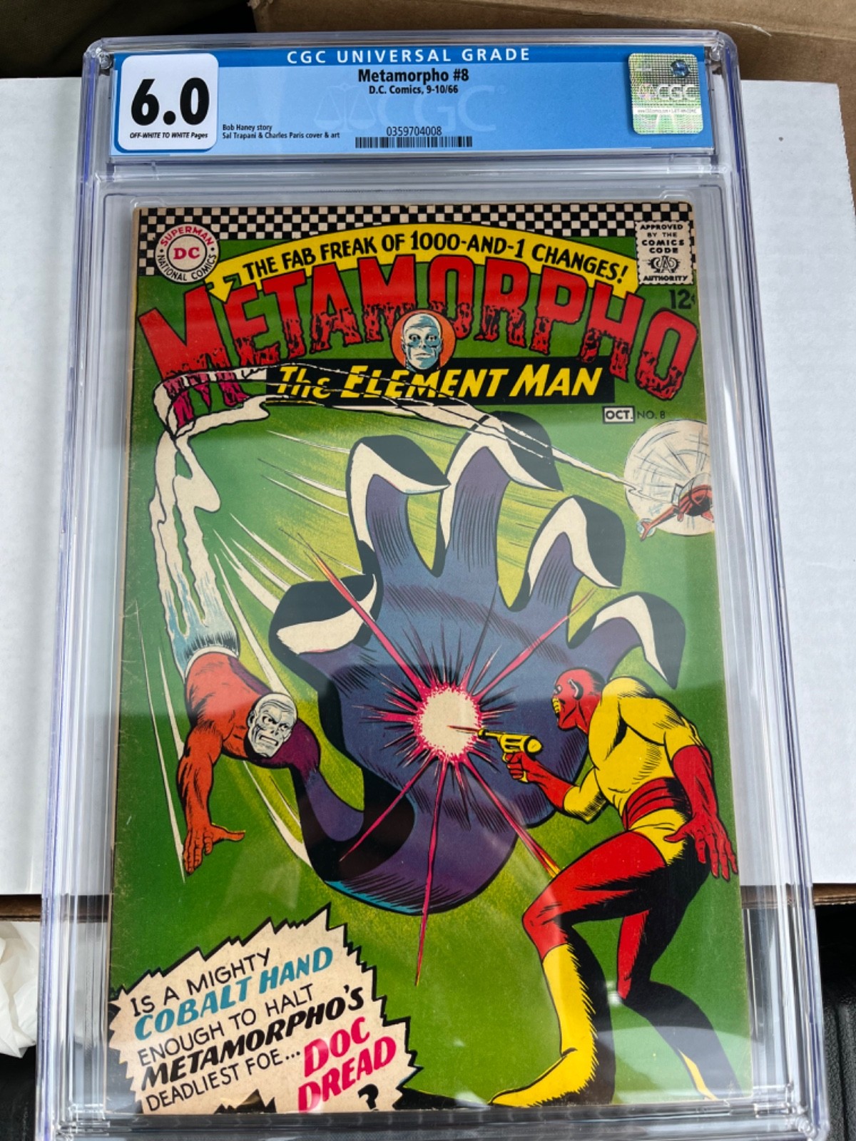 METAMORPHO #8 ~ CGC 6.0 ~ 1st appearance of Doc Dread ~ D.C. Comics (1966) METAMORPHO #8 ~ CGC 6.0 ~ 1st appearance of Doc Dread ~ D.C. Comics (1966)