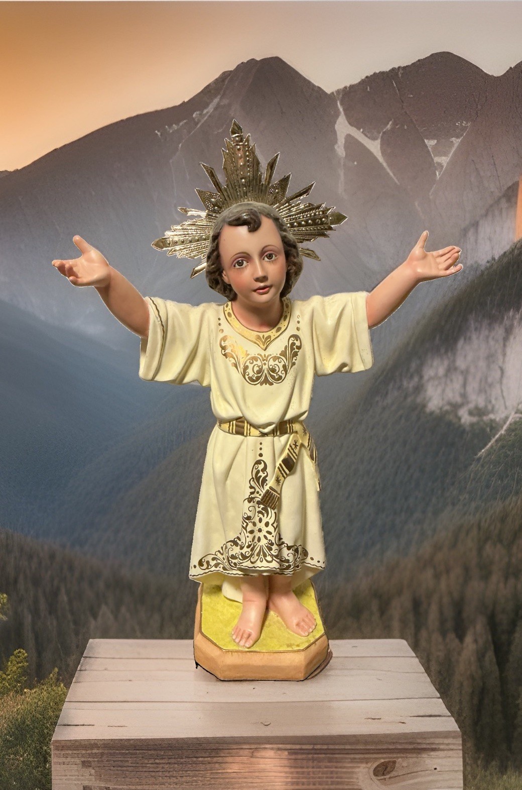 Vintage Niño Jesús (Child Jesus) or Divino Niño, Resin, 26”, Large Vintage Niño Jesús (Child Jesus) or Divino Niño, Resin, 26”, Large