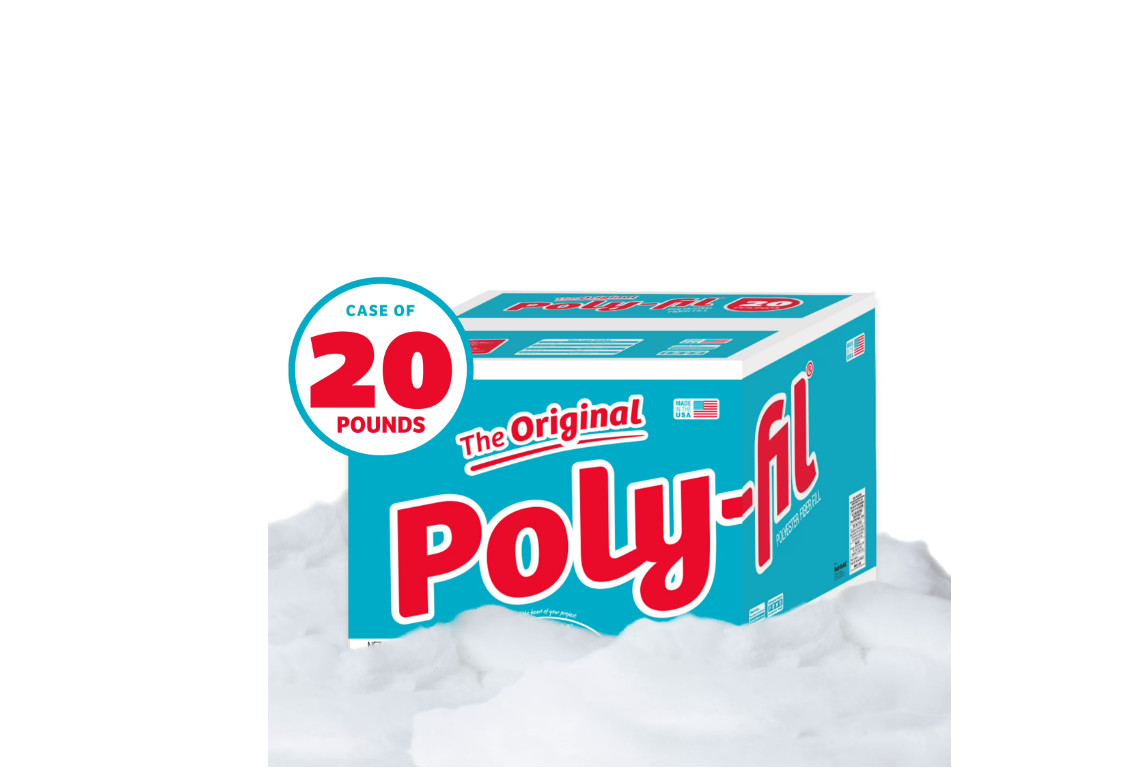 Poly-Fil Polyester Fiberfill Stuffing, 20lb Box, Bulk, by Fairfield Poly-Fil Polyester Fiberfill Stuffing, 20lb Box, Bulk, by Fairfield