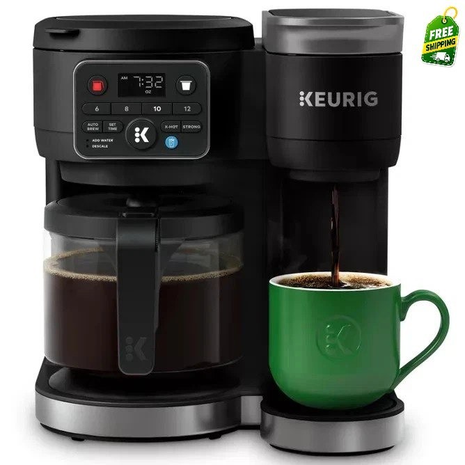 Keurig K-Duo Hot & Iced Single-Serve & Carafe Coffee Maker Gen2 Black — SALE