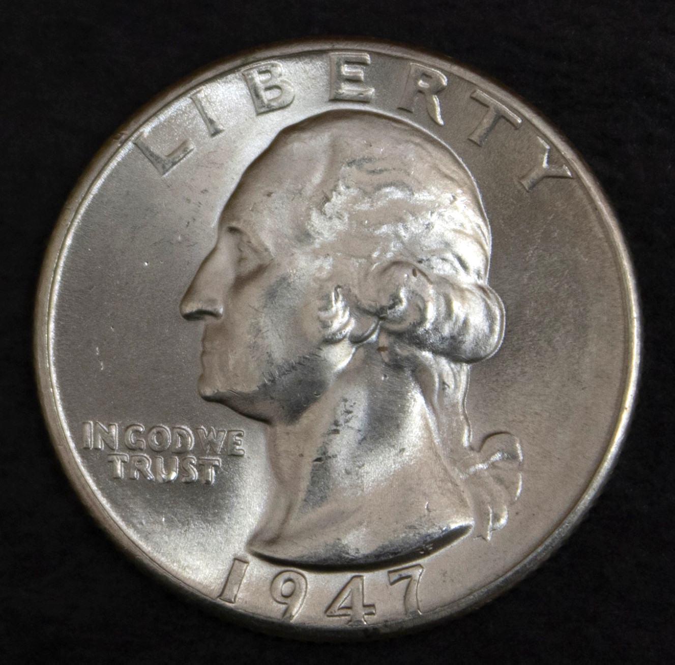 1947 D Washington Quarter Choice BU......................Lot 7180