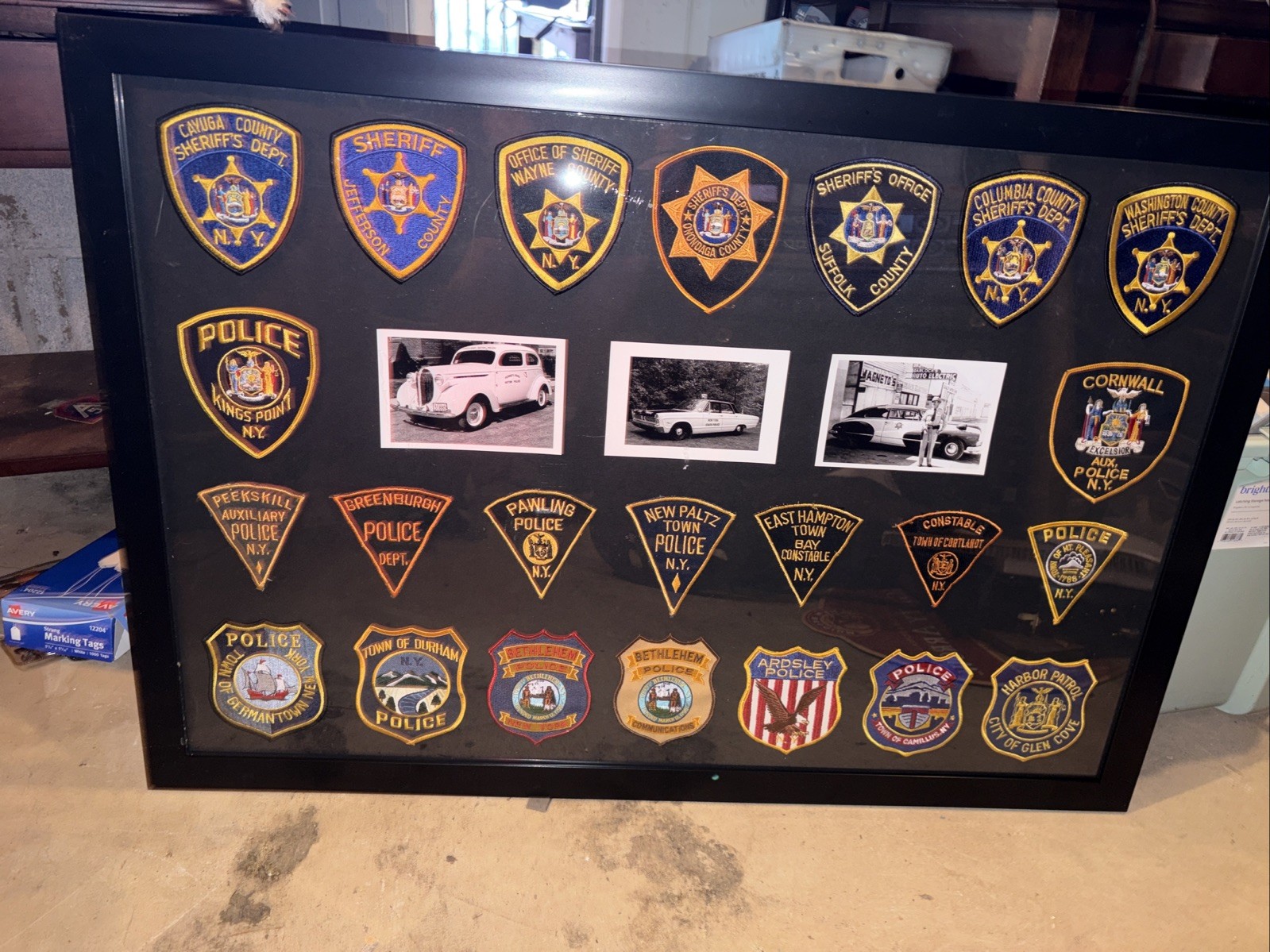 NY Police Patch Display NY Police Patch Display