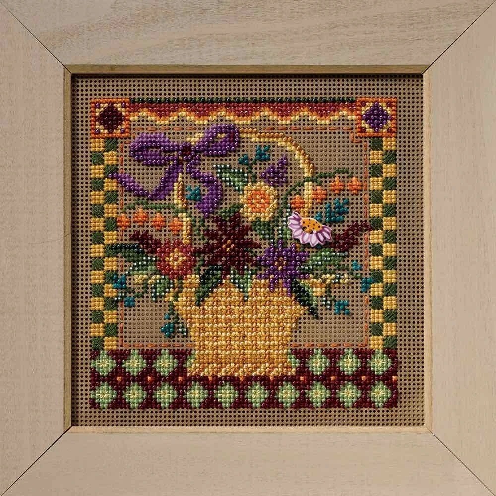 MILL HILL Buttons Beads Kit Counted Cross Stitch AUTUMN BASKET MH14-8206