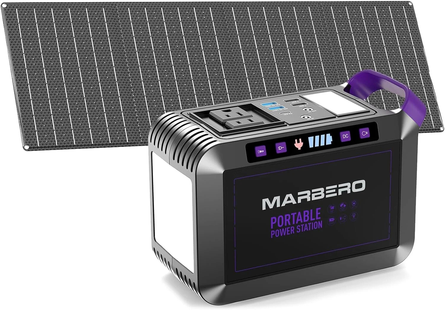 172Wh Solar Generator with Panels Included Solar Panel Kit 40W