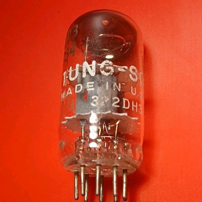 Vintage NOS Tung-Sol 12AT7 Vacuum Tube | 1957 Gray Plate USA | Tests 99%/99%