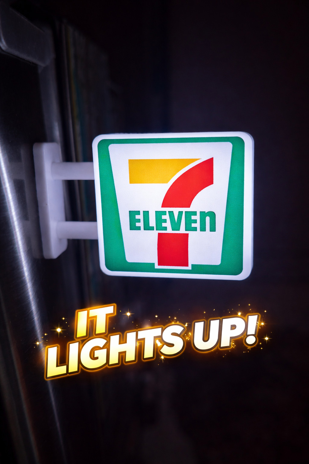 7-Eleven Miniature Light Sign Magnet Convenience Store Mini LED Sign New Japan