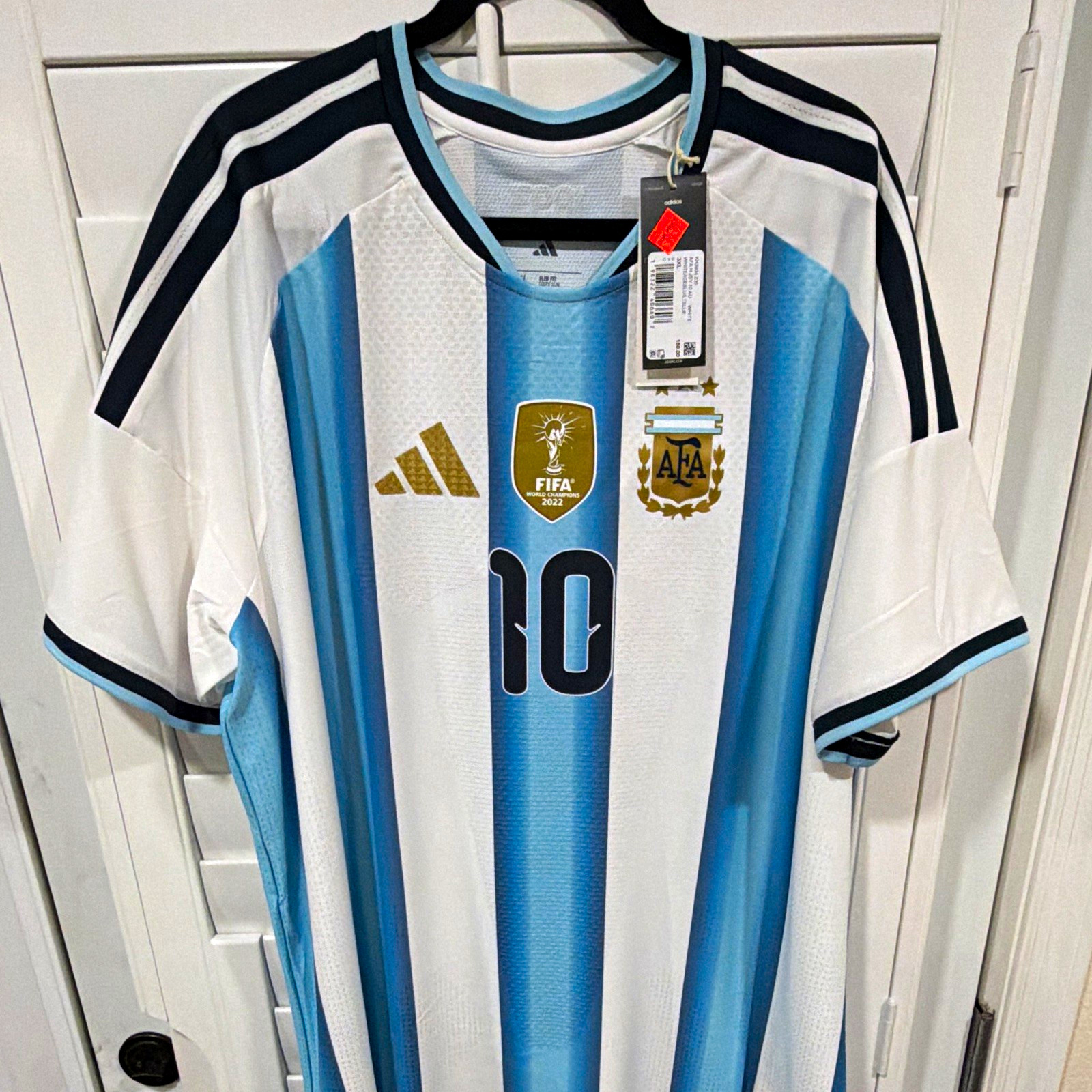 adidas Argentina Lionel Messi #10 Men’s 3XL World Cup Jersey Official Authentic