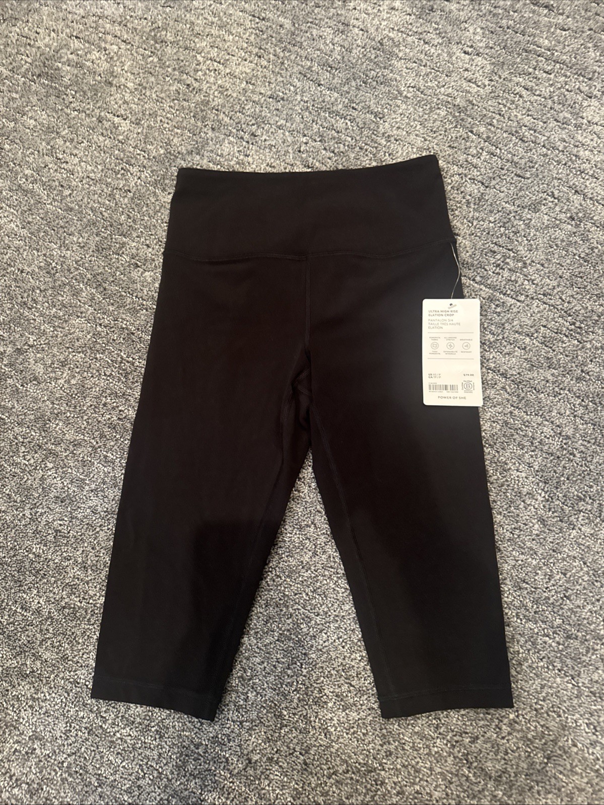 Athleta ultra High rise Elation crop Leggings NWT Size XS