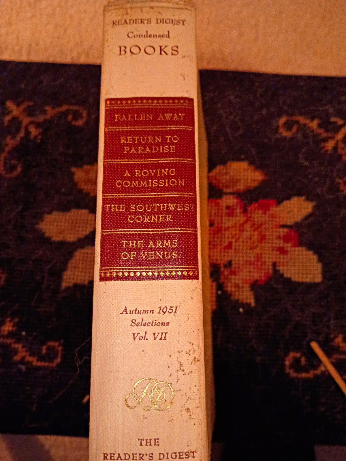 Reader\'s Digest Condensed Books Autumn 1951 Selections Vol VII 1st Ed HC